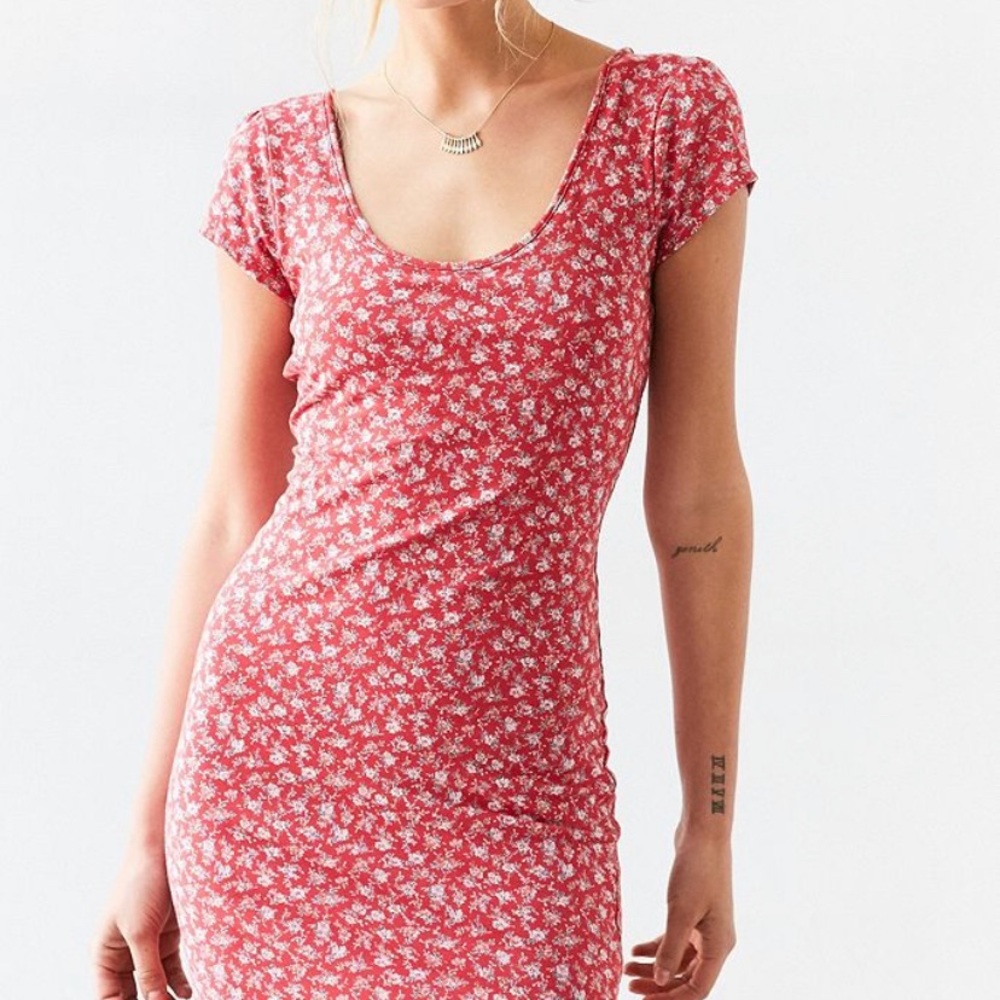 Red Floral Dress